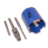 АЛМАЗНАЯ КОРОНКА БЕЗУДАРНАЯ ДЛЯ ПЕРФОРАТОРА SDS-PLUS 100мм АЛМАЗНАЯ КОРОНКА БЕЗУДАРНАЯ ДЛЯ ПЕРФОРАТОРА SDS-PLUS 100мм