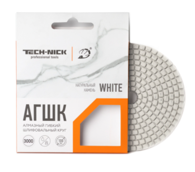 Алмазный Гибкий Шлифовальный Круг WHITE TECH-NICK D100/№100 Алмазный Гибкий Шлифовальный Круг WHITE TECH-NICK D100/№100